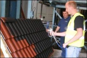spray coating in our factory demo area