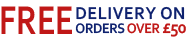 Free Stadard Delivery on all orders over &pound;50 (&pound;4.95 if under)